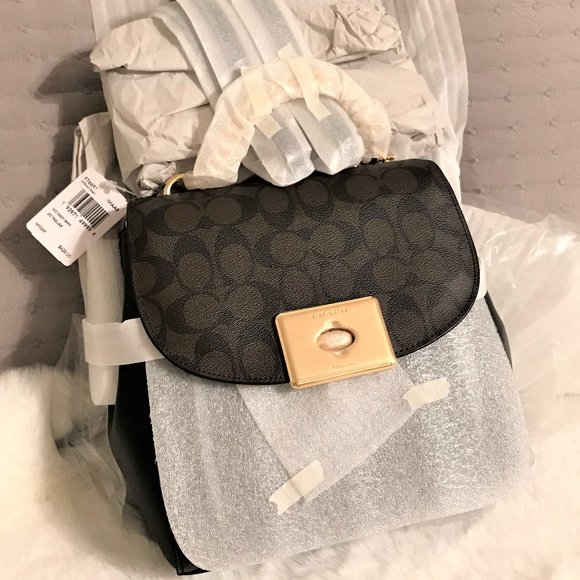 COACH NWT Cassidy Backpack in Signature Coated Canvas & Leather - Picture 4 of 4